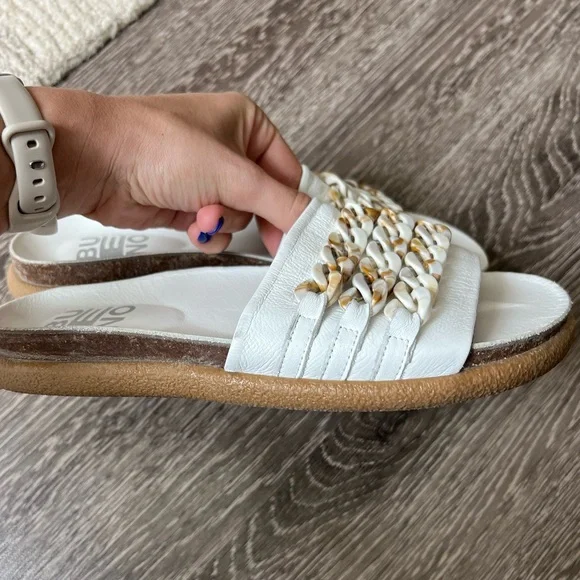 Free People Bueno Footwear Emilia White Chain Slide - Picture 6 of 8